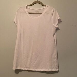 White No Boundaries Scoop Neck Short Sleeve Tshirt